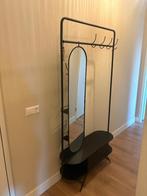 Kapstok WOOOD met draaibare spiegel, Ophalen, Zo goed als nieuw, Metaal, Staande kapstok