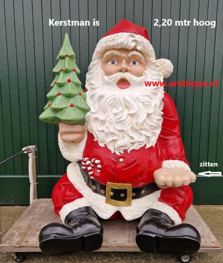 Kerstman  Rendier Arrenslee Eland  Kerststal Kaars  Hert Enz, Diversen, Kerst, Nieuw, Ophalen of Verzenden