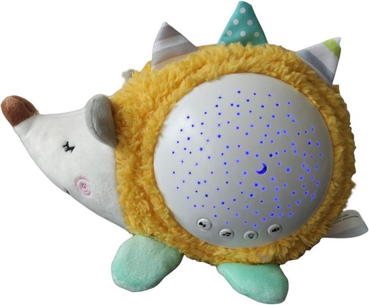 Baby slaapknuffel egel - sterrenprojector slaaphulp, Kinderen en Baby's, Babyfoons, Zo goed als nieuw, Ophalen of Verzenden