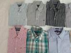 Tommy Hilfiger-mcGregor-Gant overhemd-shirt maat large 50-52, Verzenden, Zo goed als nieuw, Blauw, Halswijdte 41/42 (L)