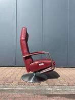 Mooie elektrische rode leren relax fauteuil / relaxstoel, Huis en Inrichting, Fauteuils, Ophalen, Gebruikt, Nvt, Nvt