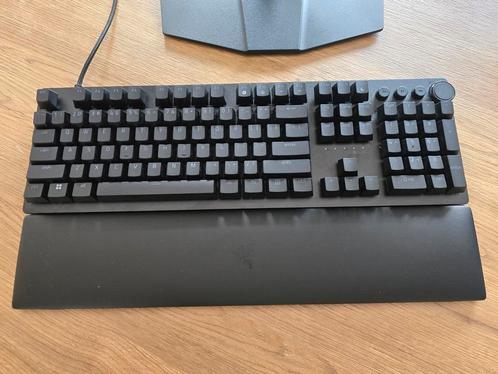Game toetsenbord, Razer Huntsman V2 Gaming – Linear Red, Computers en Software, Toetsenborden, Zo goed als nieuw, Qwerty, Bedraad