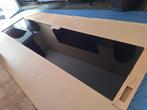 BESTA toppaneel voor tv, glas zwart, 180x40 cm, Huis en Inrichting, Ophalen, Gebruikt, 150 tot 200 cm, Glas