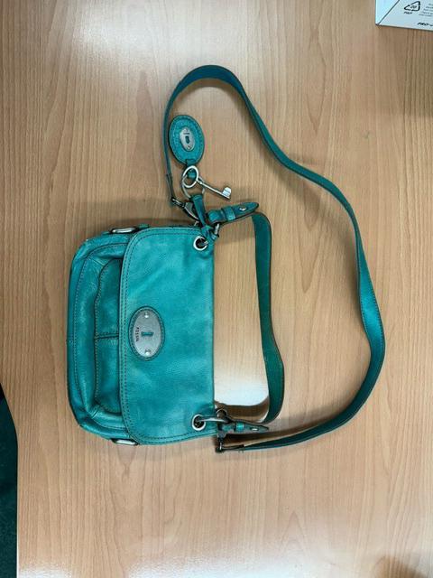 Fossil handtas, Sieraden, Tassen en Uiterlijk, Tassen | Damestassen, Gebruikt, Handtas, Blauw, Ophalen of Verzenden