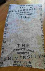 TRENDY grote sjaal met blauwe tekst print - nieuw, Ophalen of Verzenden, Nieuw, Maat 46/48 (XL) of groter, Sjaal