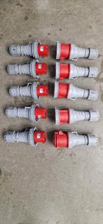 5 paar Sirox krachtstroom stekkers 380V - IP66 IP67, Ophalen