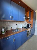 Blauwe keuken voor hergebruik incl. Oven en afzuigkap, Huis en Inrichting, Keuken | Complete keukens, Ophalen, Gebruikt, Blauw