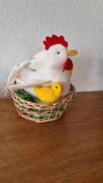 Wolvilt kip met 2 kuikens, Ophalen of Verzenden, Figuurtje(s), Wolvilt