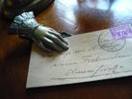 Antieke Briefhandje , briefklem, Antiek en Kunst, Ophalen of Verzenden
