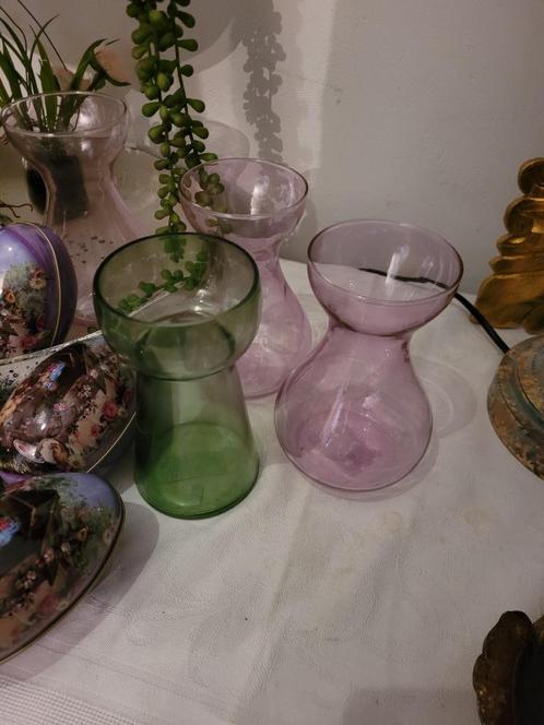 hyacinten glaasjes p/stuk 3.95, Huis en Inrichting, Woonaccessoires | Vazen, Nieuw, Overige kleuren, Minder dan 50 cm, Glas, Ophalen of Verzenden