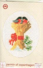 Cado permin 6 borduurpakketten  KERSTKAARTEN  op=op  1, Ophalen of Verzenden, Nieuw, Handborduren, Borduurpakket