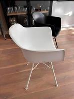 6 Karwei Mees Kuipstoelen - Wit & Zwart, Huis en Inrichting, Ophalen, Kunststof, Gebruikt, Wit