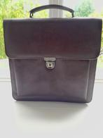 Klassieke luxe leren aktetas Plevier unisex, 40 tot 60 cm, 30 cm of meer, Bruin, Minder dan 35 cm