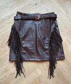 Rokje met franjes, Maat 38/40 (M), Zwart, Nieuw, Ophalen of Verzenden