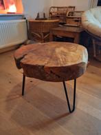 Boomstam salontafel teak hout, Huis en Inrichting, Tafels | Salontafels, 50 tot 100 cm, Rond, Boomstam, natuurlijk, rond, teakhout