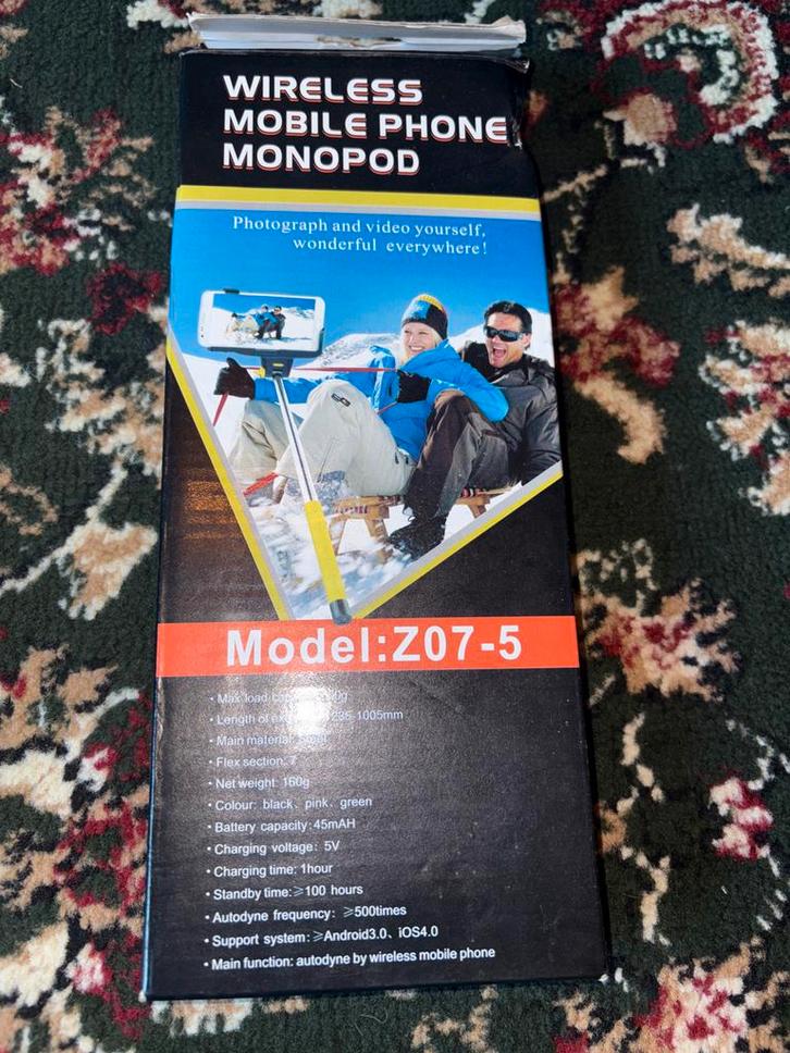 Draadloze Mobiele Telefoon Eenpoot - Model Z07-5, Audio, Tv en Foto, Fotografie | Statieven en Balhoofden, Nieuw, Eenpoot, Minder dan 150 cm