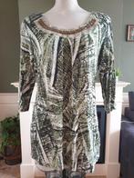 Atelier prachtige groen witte top shirt mooie kraag mt M 40, Maat 38/40 (M), Atelier, Verzenden, Zo goed als nieuw