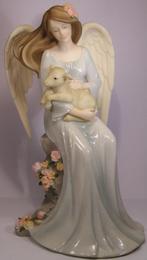 Lief Beeld van een Engel met Lam (nieuw) engel lammetje, Verzamelen, Beelden en Beeldjes, Verzenden, Nieuw, Fantasy