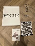 Nieuw set 3x canvas poster Vogue Paris A2 A3 A4 set Desenio, Rechthoekig Staand, Nieuw, Ophalen of Verzenden, A1 t/m A3