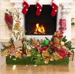 Kerststuk in nostalgische kleuren  80CM BREED / 50CM HOOG, Diversen, Nieuw, Ophalen of Verzenden, Nvt, Nvt