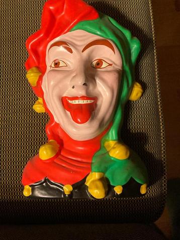 Vintage gaper joker nar zeldzame verzameling reclame beeldje