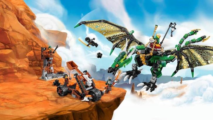 Lego Ninjago 70593 De Groene NRG Draak, Kinderen en Baby's, Speelgoed | Duplo en Lego, Zo goed als nieuw, Lego, Complete set, Ophalen