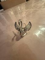 Vintage zilveren zwaan peper en zoutstel, Antiek en Kunst, Ophalen of Verzenden, Zilver