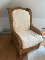Twee rieten stoelen, Ophalen, Gebruikt, Twee, Bruin