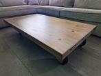 Eikenhouten salontafel (Blad 6cm dik), Ophalen, 100 tot 150 cm, 50 tot 100 cm, Zo goed als nieuw