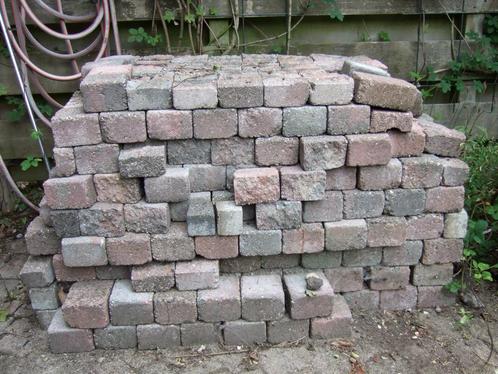 terrasstenen twee maten, Tuin en Terras, Tegels en Klinkers, Gebruikt, Klinkers, Beton, Minder dan 5 m², Ophalen