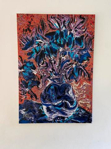Jelte van der Lugt - Bloemstilleven Van Gogh beschikbaar voor biedingen