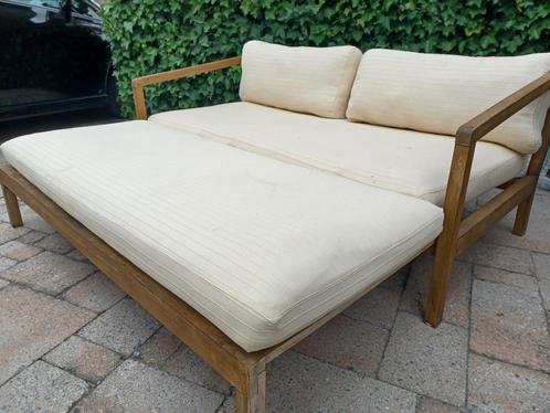 luxe Lounge  tuinbank met kussens, Tuin en Terras, Tuinbanken, Gebruikt, Hout, Ophalen