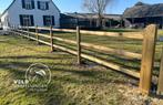 Bouwpakket doorsteek omheining hout, Paddock, Rijbak, Weide, Weidegang, Sales@veldomheiningen.nl, Schaijk, 4 paarden of pony's of meer