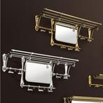 Koperen kapstok Eichholtz Old French wandkapstok met spiegel, Huis en Inrichting, Wandkapstok, Eichholtz, Nieuw, Minder dan 100 cm