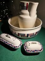 Vintage Lampetset met kom, zeepbakje en kammenbakje, Antiek en Kunst, Antiek | Keramiek en Aardewerk, Ophalen