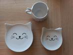 Katten service setje, Huis en Inrichting, Keuken | Servies, Ophalen, Zo goed als nieuw, Overige stijlen, Bord(en)