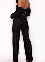 Plissé broek top + set extravagante taupe lila paars, Prague, Ophalen of Verzenden, Zo goed als nieuw, Paars