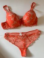 Lise Charmel lingeriesetje 80D string L  oranje roze goud, Lise Charmel, Ophalen of Verzenden, Oranje, Setje