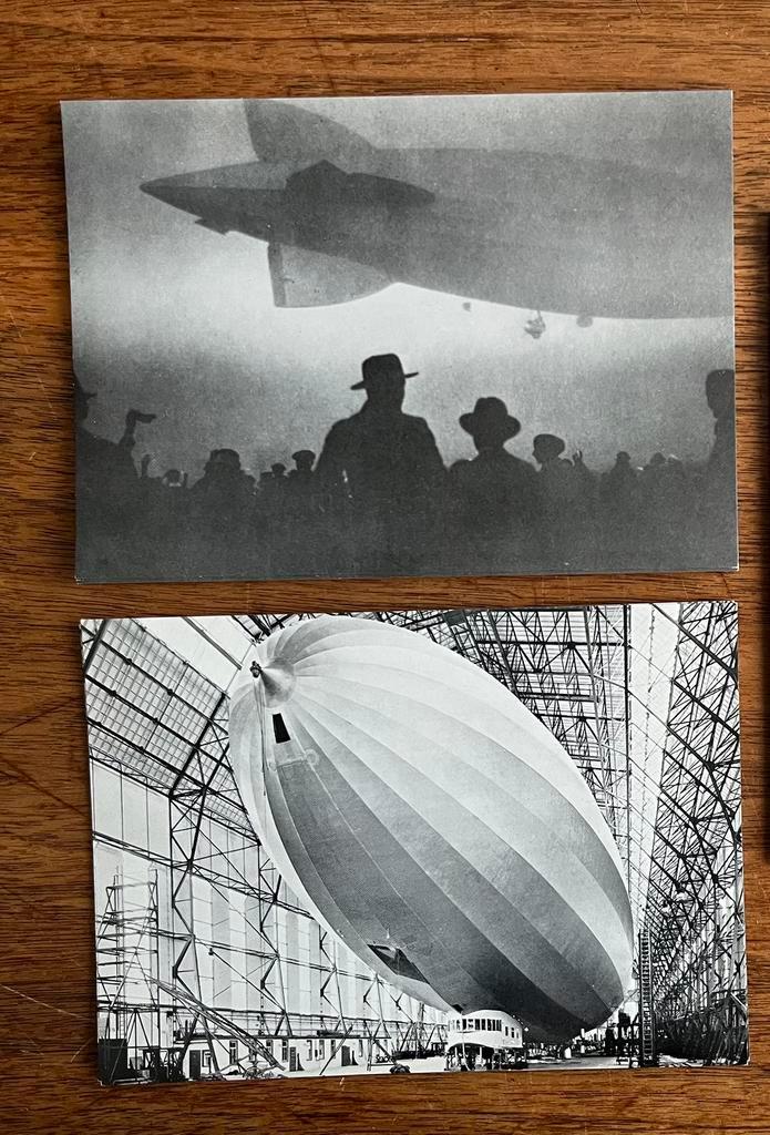 Zeppelin Kaarten x2, Verzamelen, Ansichtkaarten | Buitenland, Gelopen, Duitsland, Voor 1920, Ophalen of Verzenden
