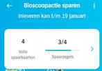 Ah actie bioscoopkaarten, Hobby en Vrije tijd, Spaarzegeltjes, Ophalen of Verzenden, Volle spaarkaart