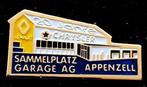 Renault Sammelplatz Garage- Appenzell pin, Verzamelen, Verzenden, Nieuw, Transport, Speldje of Pin