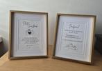Lijstjes goud bruiloft, Minder dan 50 cm, Metaal of Aluminium, Ophalen of Verzenden, Zo goed als nieuw