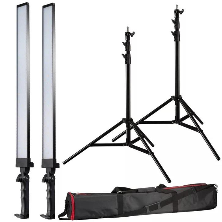 BRESSER BR-2250 LED Striplight Set, Audio, Tv en Foto, Fotografie | Fotostudio en Toebehoren, Zo goed als nieuw, Lamp of Flitsset