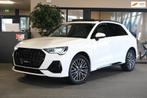Audi Q3 45 TFSI e S-line 245PK Pano Led Cam Navi B&O Cruise, Gebruikt, Leder en Stof, Wit, Grijs