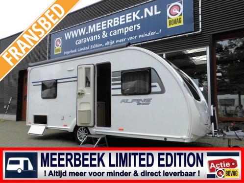 Sprite Alpine Sport 470 CF +MOVER +LUIFEL +FIETSREK etc.!, Caravans en Kamperen, Caravans, tot en met 4, 1000 - 1250 kg, Standaardzit