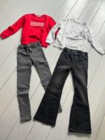 2 Calvin Klein truien en spijkerbroeken maat 152 meisje., Ophalen of Verzenden, Zo goed als nieuw, Meisje, Setje