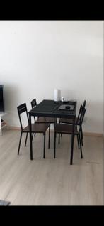 Gratis IKEA SANDSBERG tafel + 4 stoelen - Nieuwegein, Gebruikt, 100 tot 150 cm, Metaal, Vier personen