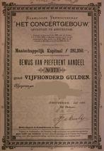 Aandeel Concertgebouw N.V., Ophalen of Verzenden, Aandeel