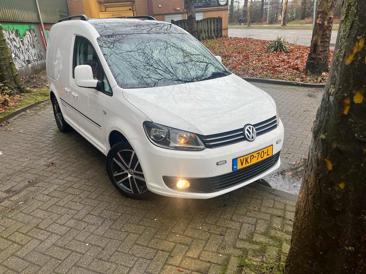Volkswagen Caddy 2.0 D 103KW 4MOTION 2013 Wit, Auto's, Bestelauto's, Particulier, ABS, Airbags, Airconditioning, Alarm, Android Auto