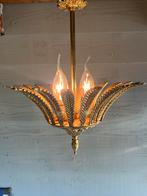 Vintage massief messing maison jansen style hanglamp, Huis en Inrichting, Lampen | Hanglampen, 50 tot 75 cm, Ophalen of Verzenden